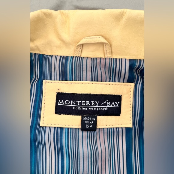 Monterey Bay Yellow Leather Jacket - Picture 5 of 6
